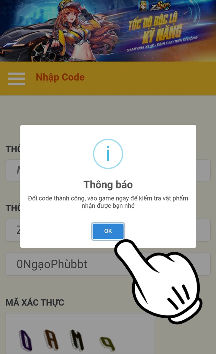 Hướng dẫn nhập code