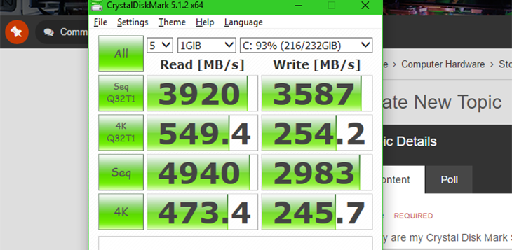 Phần mềm kiểm tra tốc độ SSD