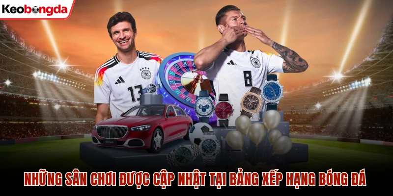 Những sân chơi được cập nhật tại Bảng Xếp Hạng Bóng Đá